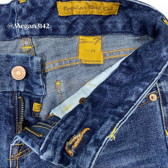 🦋HP🦋 Seven7 | Regular Boot Cut | 24 | Stretch | Embroidered Pockets | EUC - Picture 11 of 16